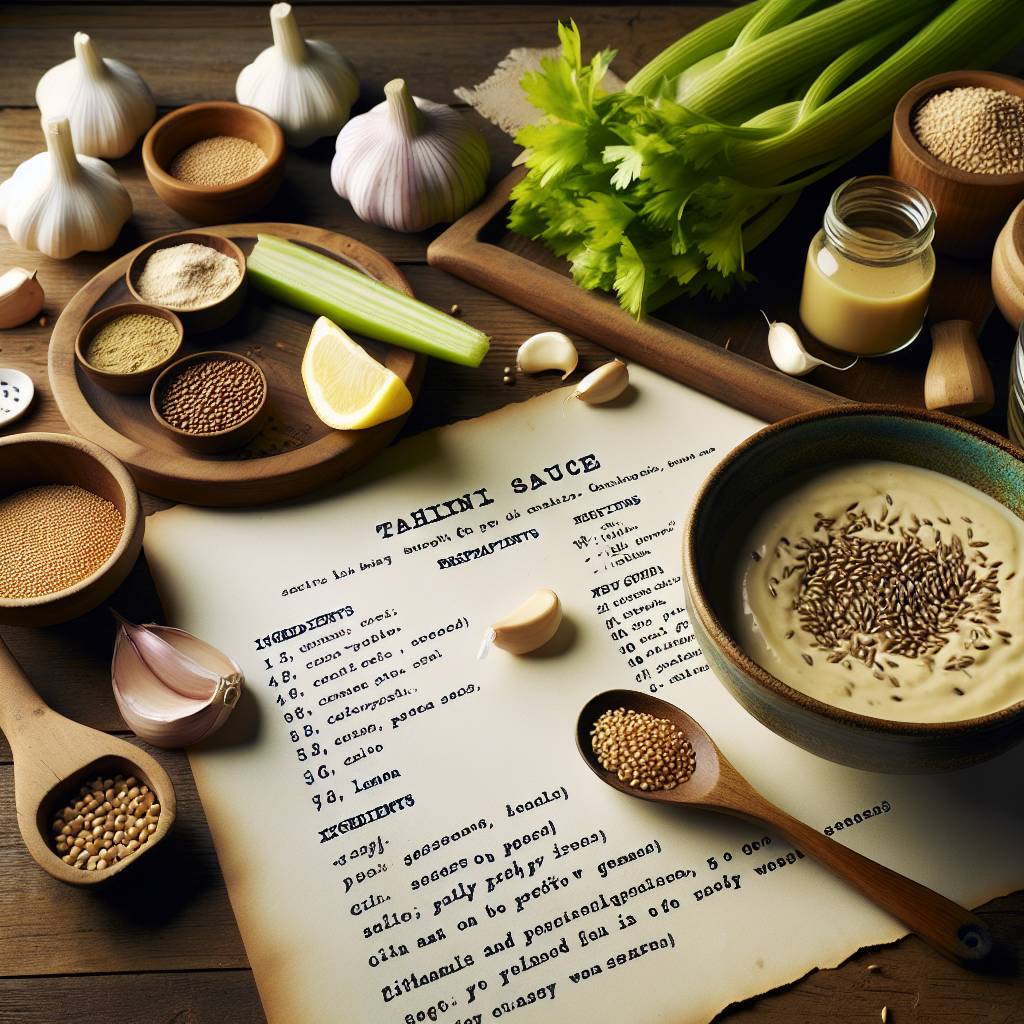Kereviz Tohumlu Tahin Sos tarifi