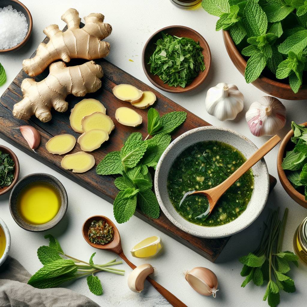 Zencefil ve Limon Otlu Sos tarifi