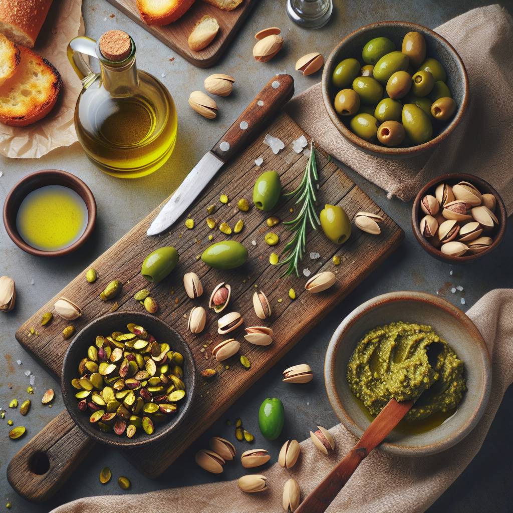 Zeytin ve Antep Fıstığı Tapenade tarifi