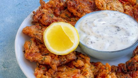 Limon Soslu Domates ve Kabak Mücveri