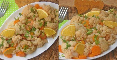 Portakal Soslu Vegan Karnabahar Tabağı