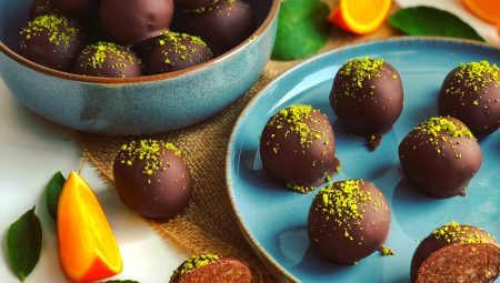Vegan Çikolatalı Portakallı Truffle