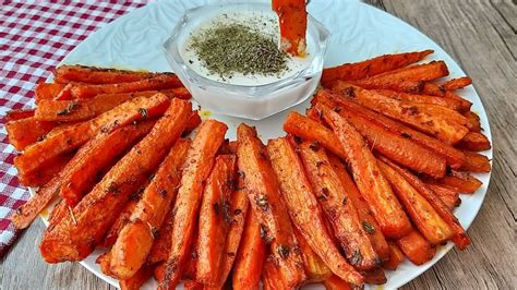 Zeytinyağlı Fırında Baharatlı Havuç Dilimleri
