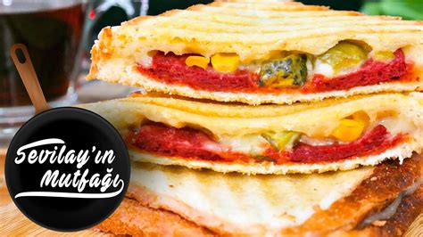 Kaşarlı Sucuklu Tost Tarifi