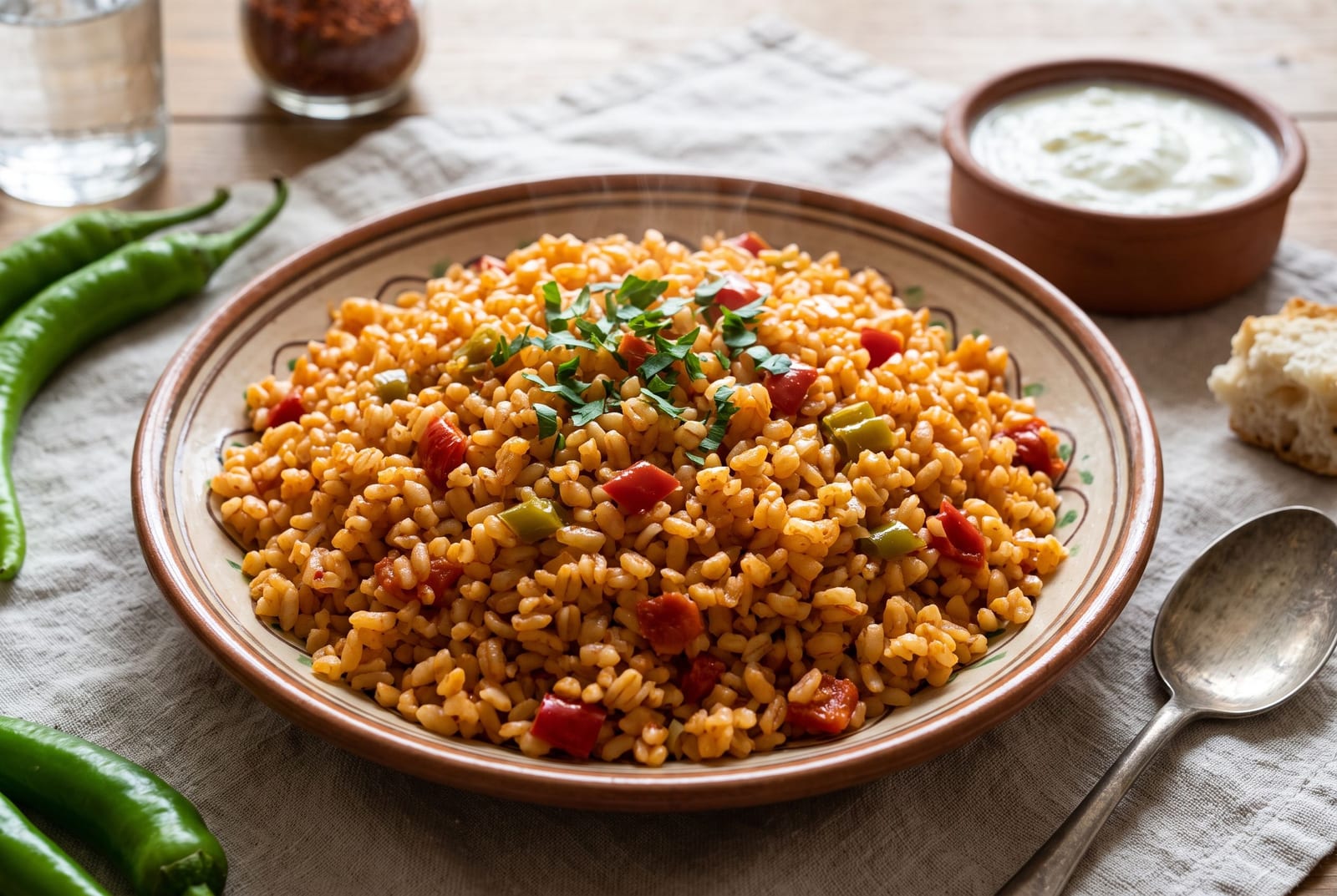 Domatesli Bulgur Pilavı